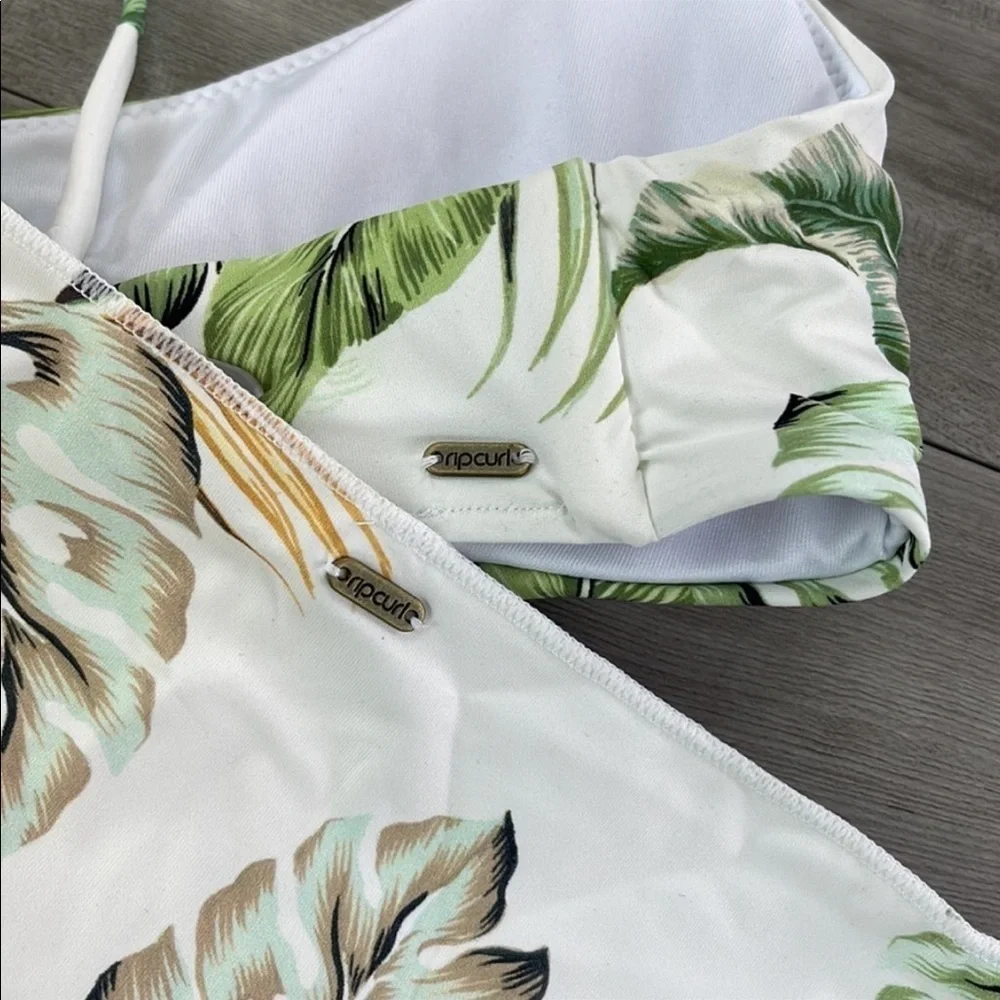 ☀️RIP CURL☀️ PALMETTO CROP PALMETTO CHEEKY HIPSTER BIKINI SET